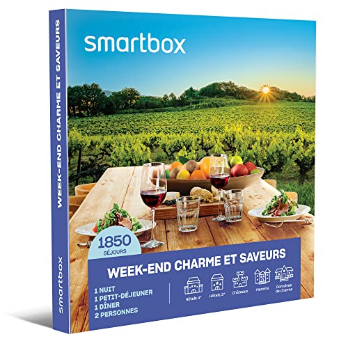 Smartbox – Coffret Cadeau duo : Week-end charme et saveurs