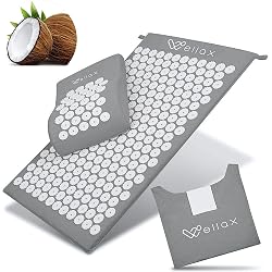 Tapis d'acupression Wellax avec coussin assorti