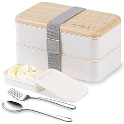 Boîte bento Binoster deux compartiments avec couverts