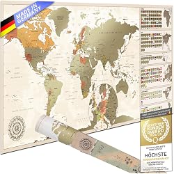 Carte du monde à gratter Goods+gadgets