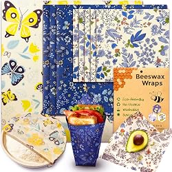 Bee's wrap OHIYO lot de 9 emballages en cire d'abeille
