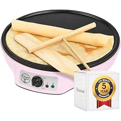 Crêpière électrique Bestron rose rétro 30 cm