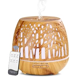 Diffuseur d'huiles essentielles Simpeak 400ml avec télécommande