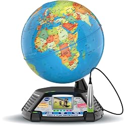 Globe terrestre VTech Genius XL avec écran et stylet interactif