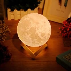Lampe lune Uten 3D 15 cm rechargeable