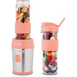 Mini blender H.Koenig SMOO10 avec 2 bouteilles portables