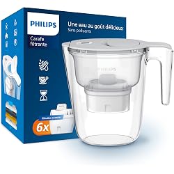 Carafe filtrante Philips Water 2,6L avec 6 cartouches