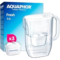 Carafe filtrante AQUAPHOR Fresh 3,2 L avec 3 filtres Maxfor+