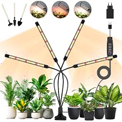 Lampe pour plantes Niello 4 têtes à spectre complet
