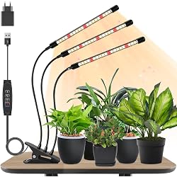 Lampe pour plantes Niello 3 têtes spectre complet