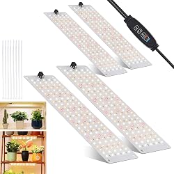 Lampe pour plantes idudu 4 panneaux LED 540 spectre complet