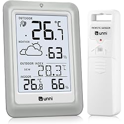 Station météo U UNNI sans fil avec capteur à distance