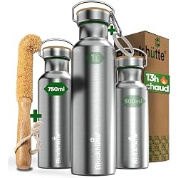 Gourde isotherme Blockhütte acier inox 500ml