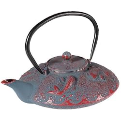 Théière japonaise lachineuse en fonte Carpes Koï 0,8L
