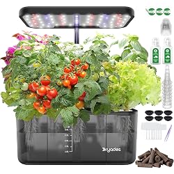 Jardin hydroponique DRYADES 8 bacs avec lampe LED spectre complet