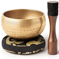Bol chantant tibétain Silent Mind bronze martelé