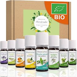 Coffret 8 huiles essentielles bio Mearome distillées en France