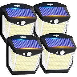 Lampe solaire Vanranger 248 LED détecteur mouvement lot de 4