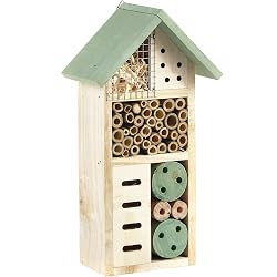 Hôtel à insectes Pet Ting en bois naturel 26 cm
