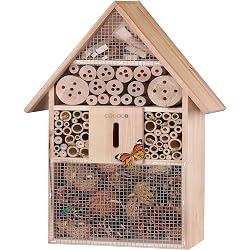 Hôtel à insectes Deuba XXL en bois naturel