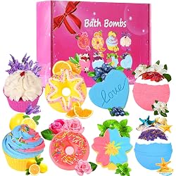 Coffret bombes de bain Lanwexy 8 pièces aux huiles essentielles