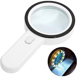 Loupe grossissante AIXPI 30X avec 12 LED