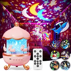 Projecteur ciel étoilé One Fire lapin rose 15 thèmes