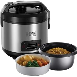 Cuiseur à riz Russell Hobbs 2-en-1 avec panier vapeur