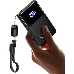 Batterie externe INIU 10000mAh 45W avec câble USB-C amovible