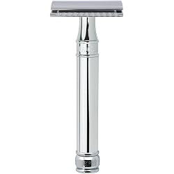 Rasoir de sécurité Edwin Jagger DE89BL plaqué chrome