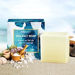 Savon lait de chèvre MOULLY au sel de mer exfoliant