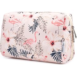 Trousse de toilette Narwey motif flamant rose