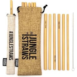 Pailles en bambou Jungle Culture set de 12