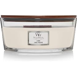 Bougie parfumée WoodWick Ellipse Linge frais
