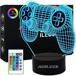 Lampe 3D Airueek Gamepad 16 couleurs