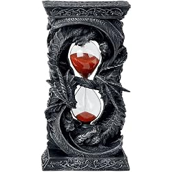 Sablier Dragon Nemesis Now 18 cm résine gris