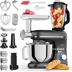 Robot pâtissier Fentic 6-en-1 avec bol 6,2L
