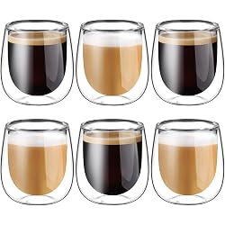 Tasses à café double paroi Glastal 100 ml