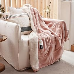 Couverture chauffante GOTCOZY 130x180 cm rose