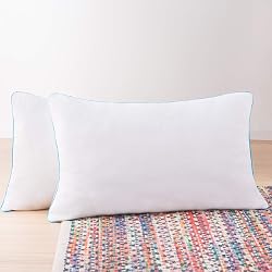 Oreiller en flocons de mousse à mémoire de forme Linenspa 40x60 cm