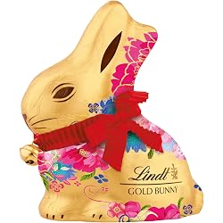 Lapin en chocolat Lindt fleurs au lait
