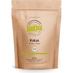 Cacao en poudre bio Biotiva 300g fortement dégraissé