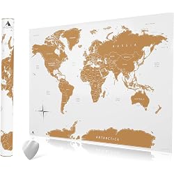 Carte du monde à gratter Asquare