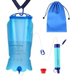 Paille filtrante SimPure avec sac gravitaire 3L