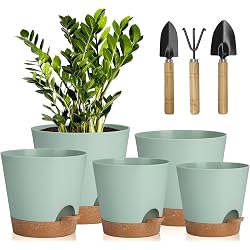 Ensemble de 5 pots à arrosage automatique Idealife