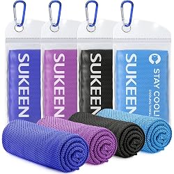 Lot de 4 serviettes rafraîchissantes Sukeen en microfibre