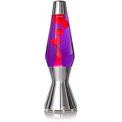 Lampe à lave Mathmos Astro violet/rouge