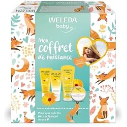 Coffret de naissance Weleda avec cape de bain