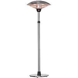 Parasol chauffant Outsunny 3000W infrarouge sur pied