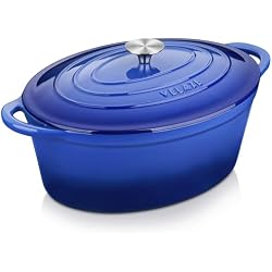 Cocotte en fonte Velaze ovale 7L émaillée bleue